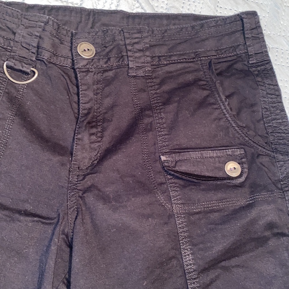 Style & Co women’s cotton pocket shorts black size 8 - Picture 2 of 8